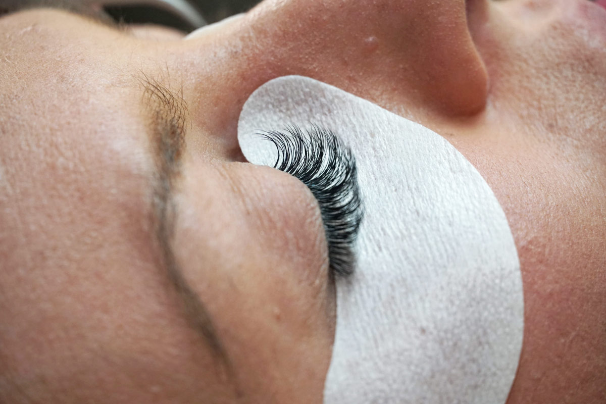Eyelash extension application process